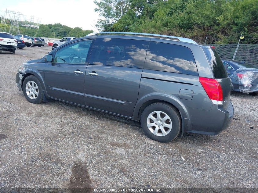 2007 Nissan Quest 3.5 Sl VIN: 5N1BV28U67N121251 Lot: 39908025