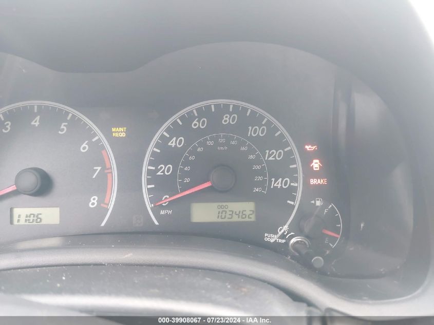 2009 Toyota Corolla S VIN: 2T1BU40E49C106275 Lot: 39908067