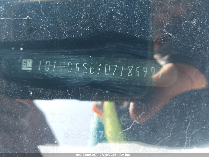 2013 Chevrolet Cruze Lt VIN: 1G1PC5SB1D7185991 Lot: 39908107