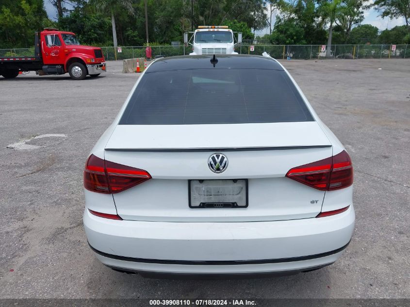 2018 Volkswagen Passat 3.6L V6 Gt VIN: 1VWJM7A32JC033735 Lot: 39908110