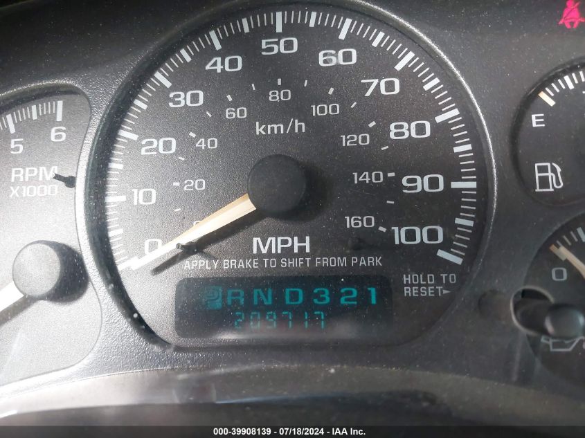 2002 Chevrolet Silverado 2500Hd Lt VIN: 1GCHK23U72F106209 Lot: 39908139