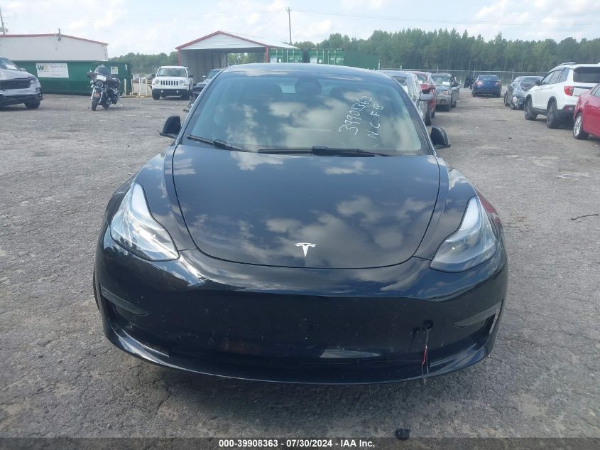 2021 Tesla Model 3 Standard Range Plus Rear-Wheel Drive VIN: 5YJ3E1EA6MF092857 Lot: 39908363