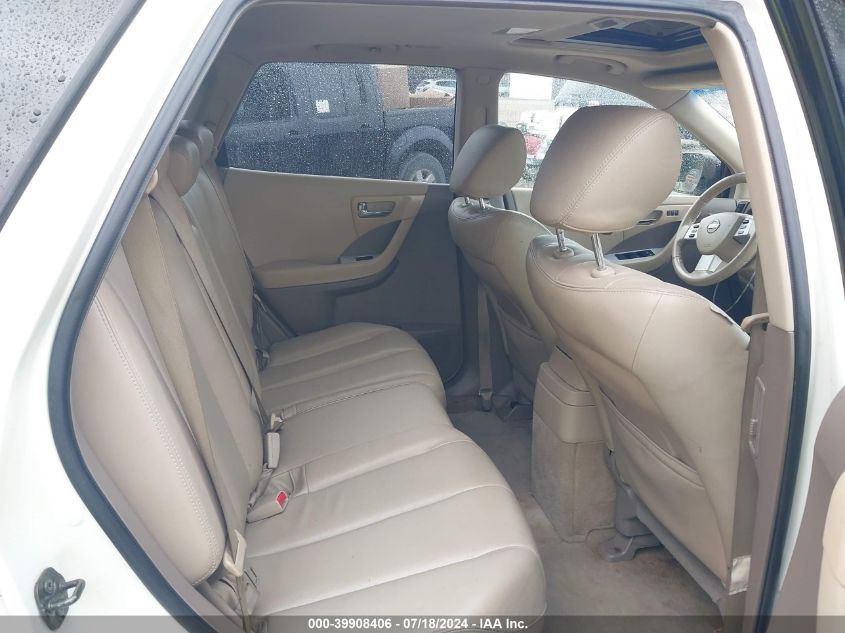 2006 Nissan Murano Sl VIN: JN8AZ08T76W413763 Lot: 39908406