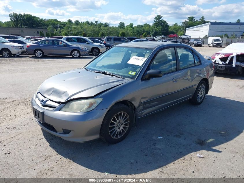 2HGES16515H593199 | 2005 HONDA CIVIC