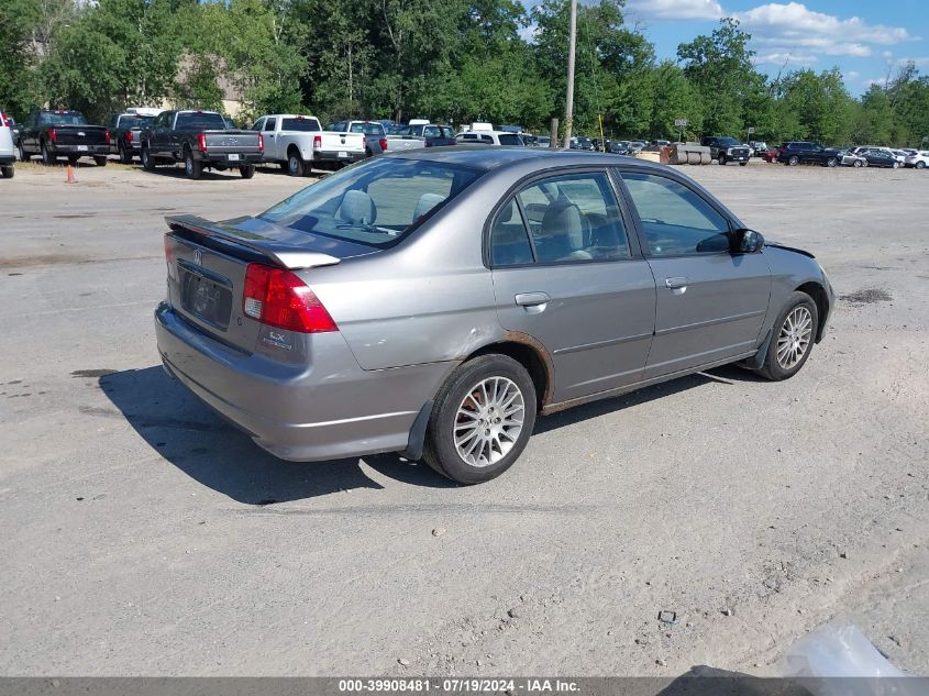 2HGES16515H593199 | 2005 HONDA CIVIC