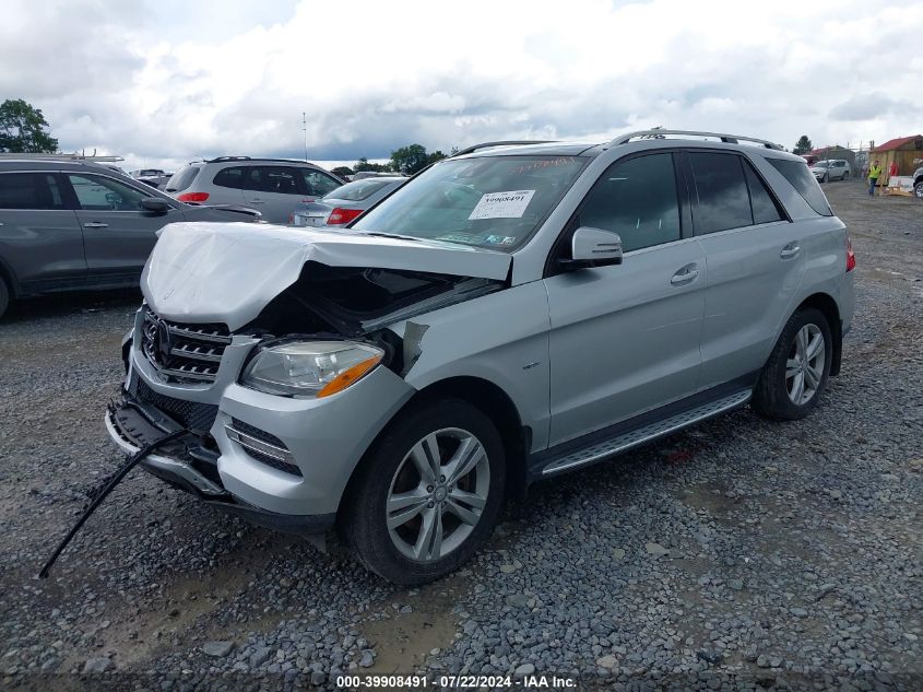 2012 Mercedes-Benz Ml 350 4Matic VIN: 4JGDA5HB1CA004358 Lot: 39908491