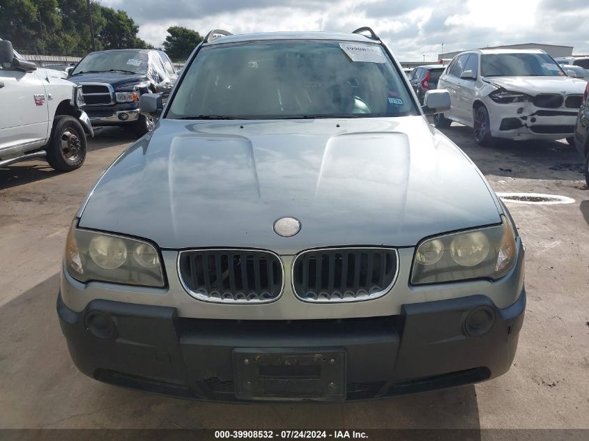 2005 BMW X3 2.5I VIN: WBXPA73465WC49531 Lot: 39908532