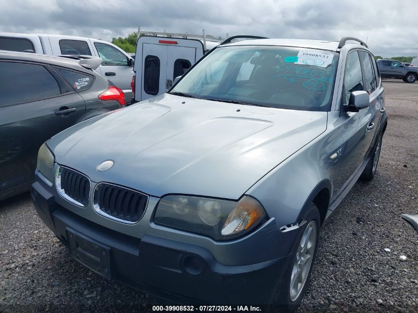 2005 BMW X3 2.5I VIN: WBXPA73465WC49531 Lot: 39908532