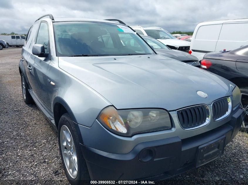 2005 BMW X3 2.5I VIN: WBXPA73465WC49531 Lot: 39908532