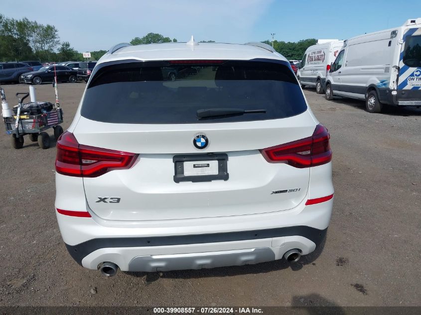 2020 BMW X3 xDrive30I VIN: 5UXTY5C04L9D58668 Lot: 39908557