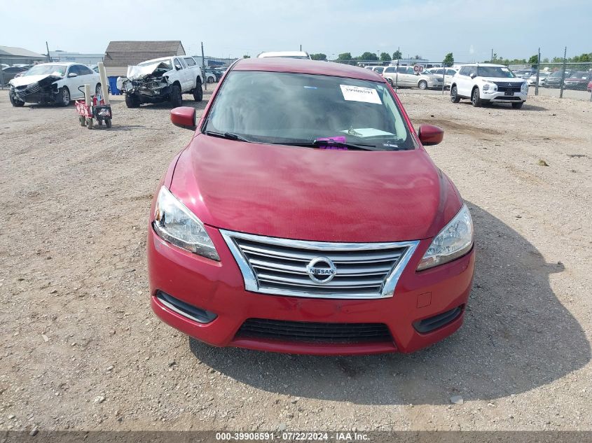 2013 Nissan Sentra S VIN: 3N1AB7APXDL757888 Lot: 39908591