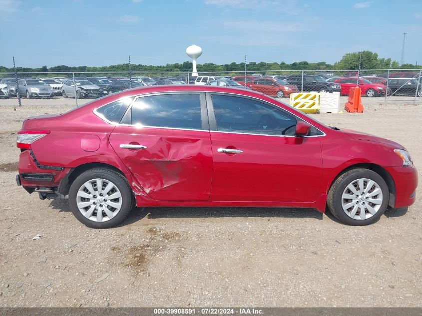 2013 Nissan Sentra S VIN: 3N1AB7APXDL757888 Lot: 39908591