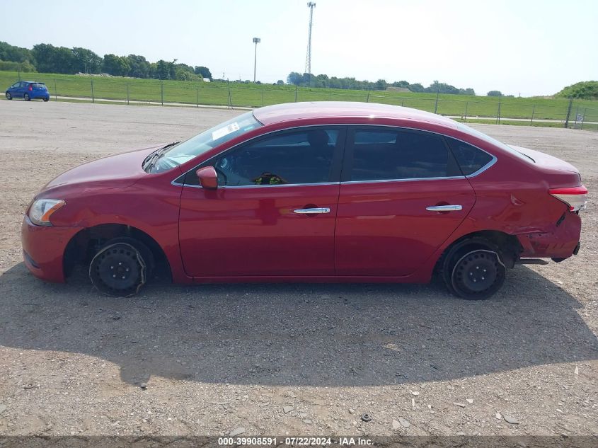 2013 Nissan Sentra S VIN: 3N1AB7APXDL757888 Lot: 39908591