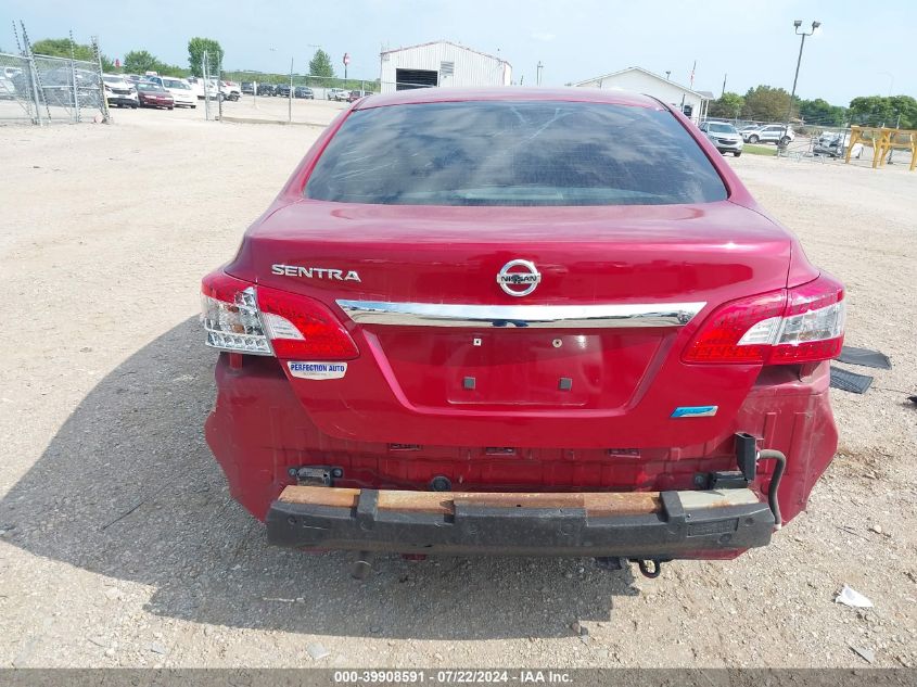 2013 Nissan Sentra S VIN: 3N1AB7APXDL757888 Lot: 39908591