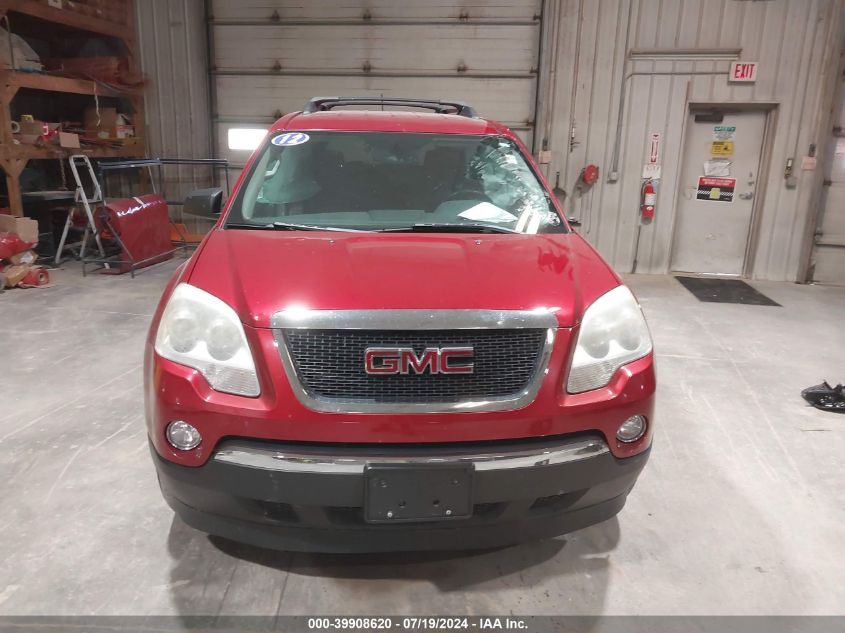 2012 GMC Acadia Sl VIN: 1GKKRNED2CJ389735 Lot: 39908620