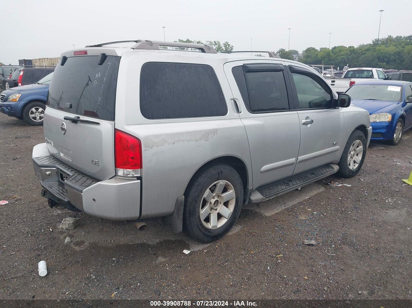 2007 Nissan Armada Le VIN: 5N1BA08A47N714113 Lot: 39908788