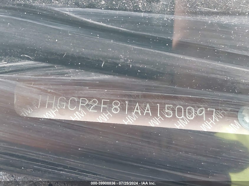 2010 Honda Accord Sdn Ex-L VIN: 1HGCP2F81AA150097 Lot: 39908836