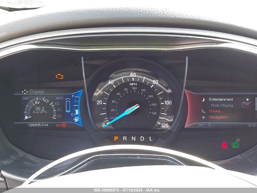 2014 Ford Fusion Energi Se Luxury VIN: 3FA6P0PU4ER395179 Lot: 39908870