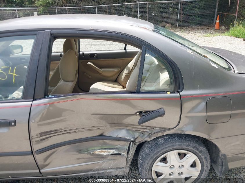 2004 Honda Civic Vp VIN: 2HGES16424H620755 Lot: 39908954