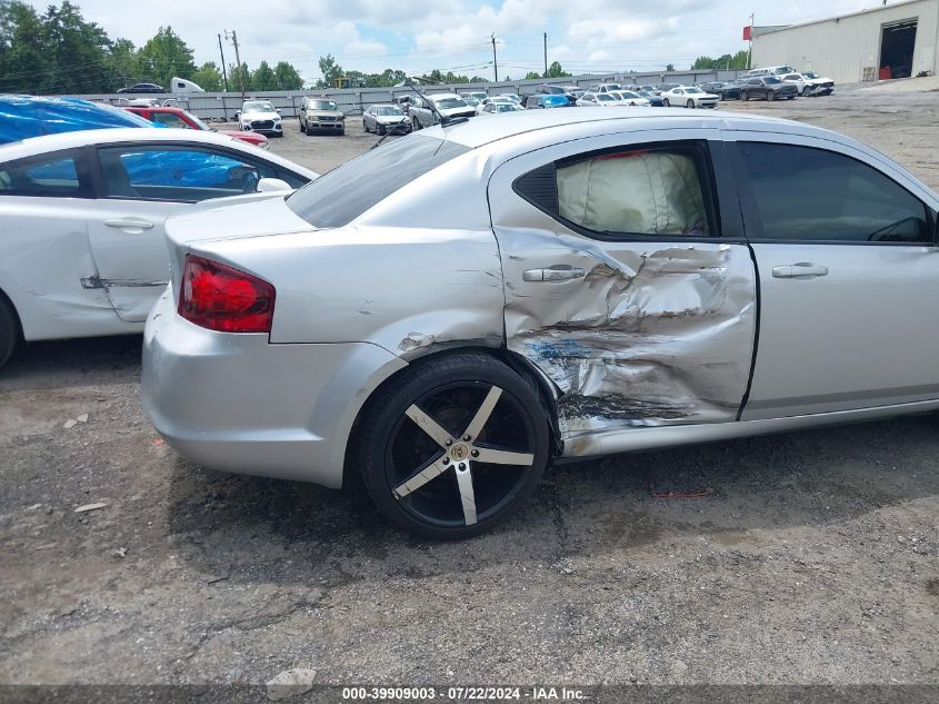 2012 Dodge Avenger Sxt VIN: 1C3CDZCB1CN230662 Lot: 39909003