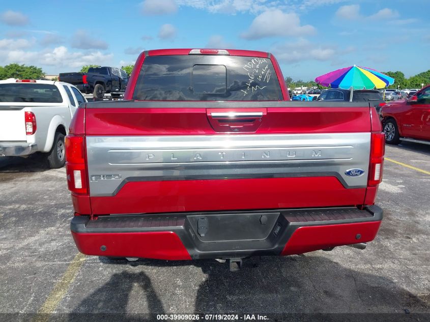 2018 Ford F-150 Platinum VIN: 1FTEW1E52JFA57071 Lot: 39909026