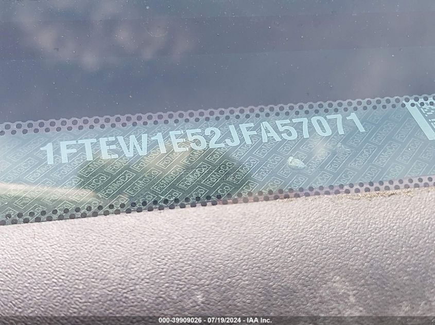 2018 Ford F-150 Platinum VIN: 1FTEW1E52JFA57071 Lot: 39909026