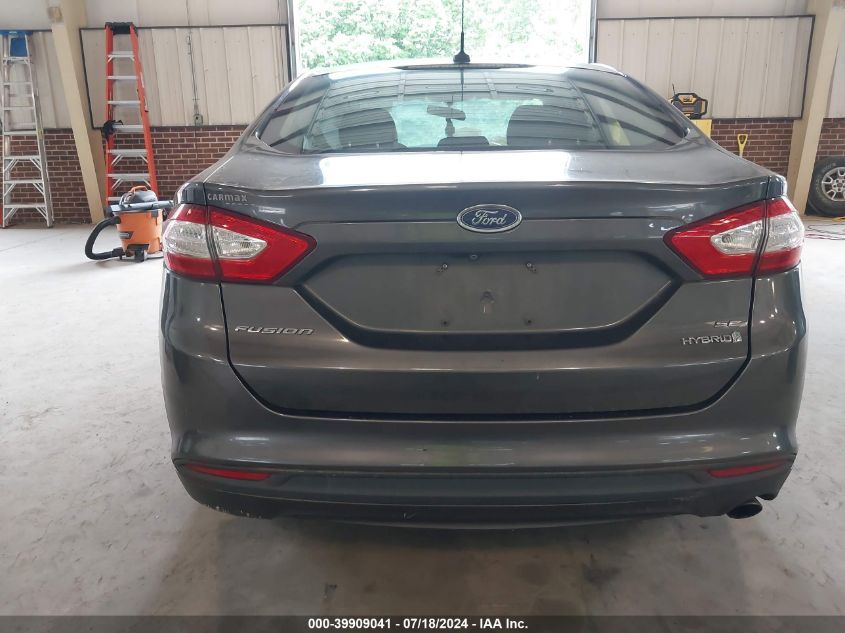 2016 Ford Fusion Hybrid Se VIN: 3FA6P0LU9GR360193 Lot: 39909041