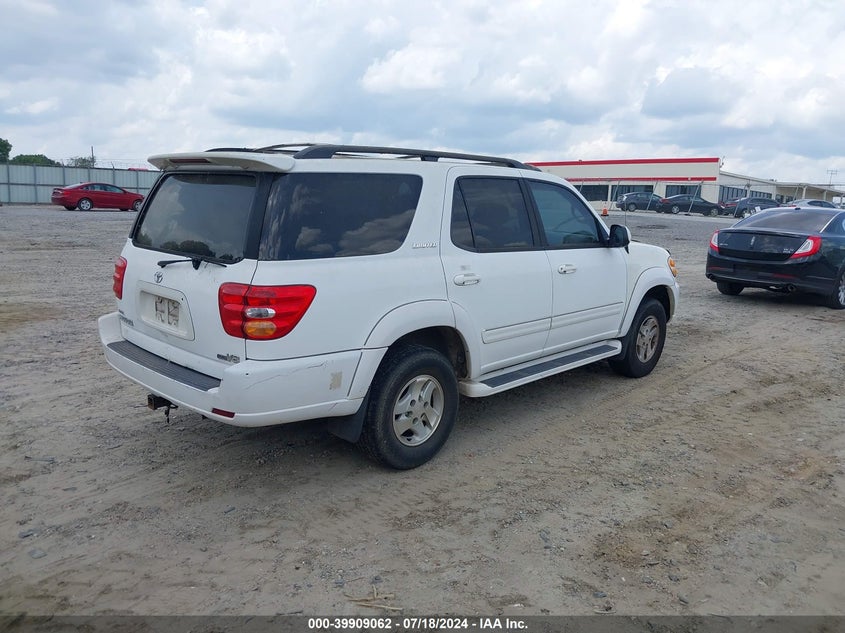 2002 Toyota Sequoia Limited V8 VIN: 5TDZT38A82S071895 Lot: 39909062