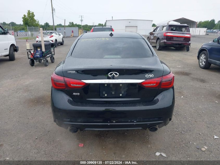 2018 Infiniti Q50 3.0T Luxe VIN: JN1EV7AR2JM434205 Lot: 39909135