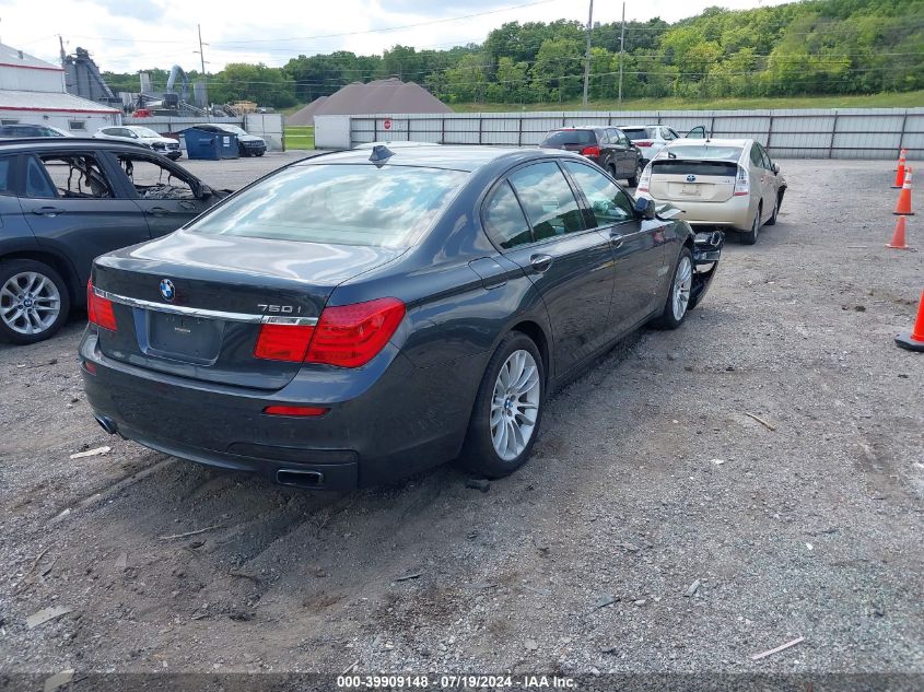 2011 BMW 750I xDrive VIN: WBAKC6C54BC394739 Lot: 40724629