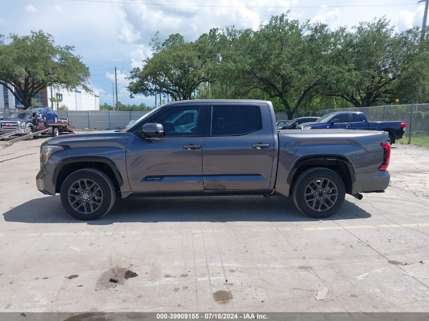 2022 Toyota Tundra Platinum VIN: 5TFNA5DB2NX056418 Lot: 39909155