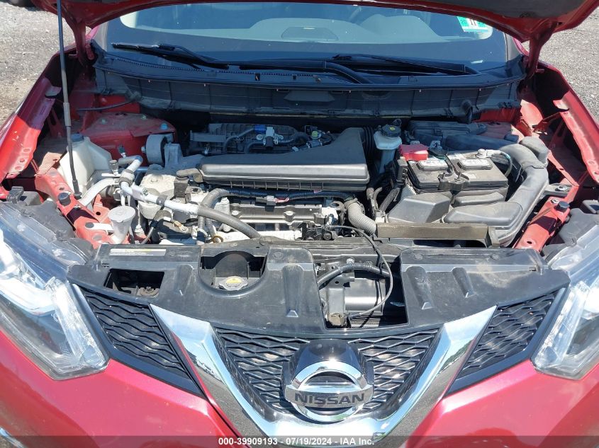 2016 Nissan Rogue Sl VIN: 5N1AT2MV2GC921475 Lot: 39909193