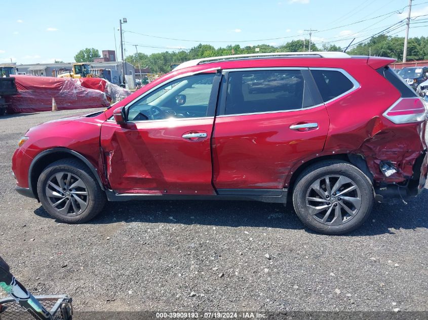 2016 Nissan Rogue Sl VIN: 5N1AT2MV2GC921475 Lot: 39909193