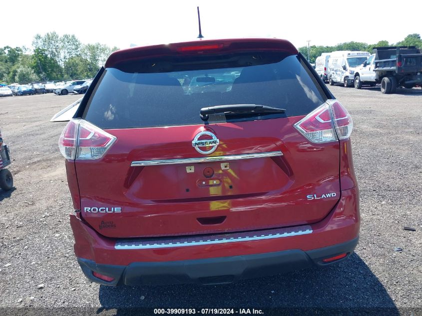 2016 Nissan Rogue Sl VIN: 5N1AT2MV2GC921475 Lot: 39909193