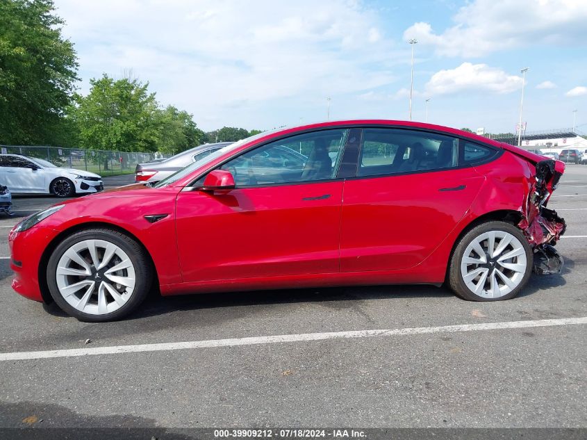 2023 Tesla Model 3 Long Range Dual Motor All-Wheel Drive VIN: 5YJ3E1EBXPF615410 Lot: 39909212