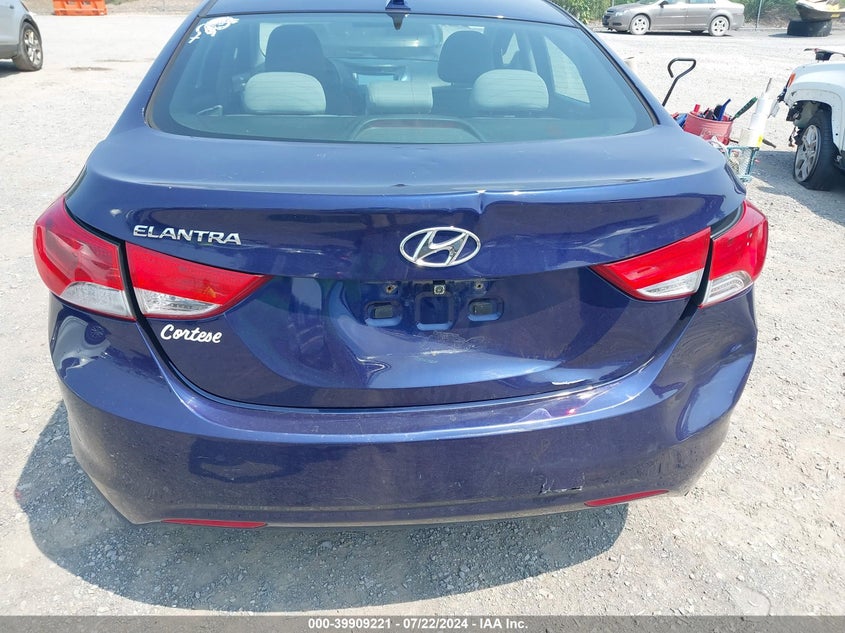 2012 Hyundai Elantra Gls VIN: 5NPDH4AE7CH096969 Lot: 39909221