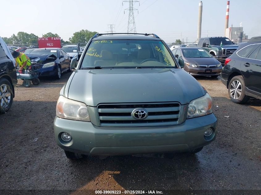 2006 Toyota Highlander Limited V6 VIN: JTEEP21AX60146902 Lot: 39909223