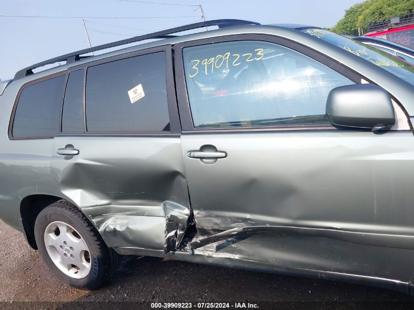 2006 Toyota Highlander Limited V6 VIN: JTEEP21AX60146902 Lot: 39909223