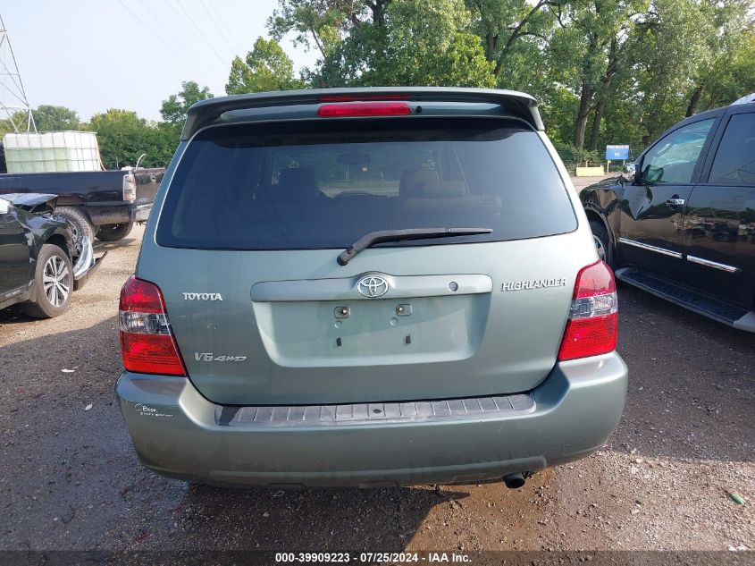 2006 Toyota Highlander Limited V6 VIN: JTEEP21AX60146902 Lot: 39909223