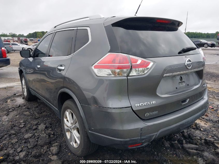 2015 Nissan Rogue Sv VIN: KNMAT2MV4FP544451 Lot: 39909309