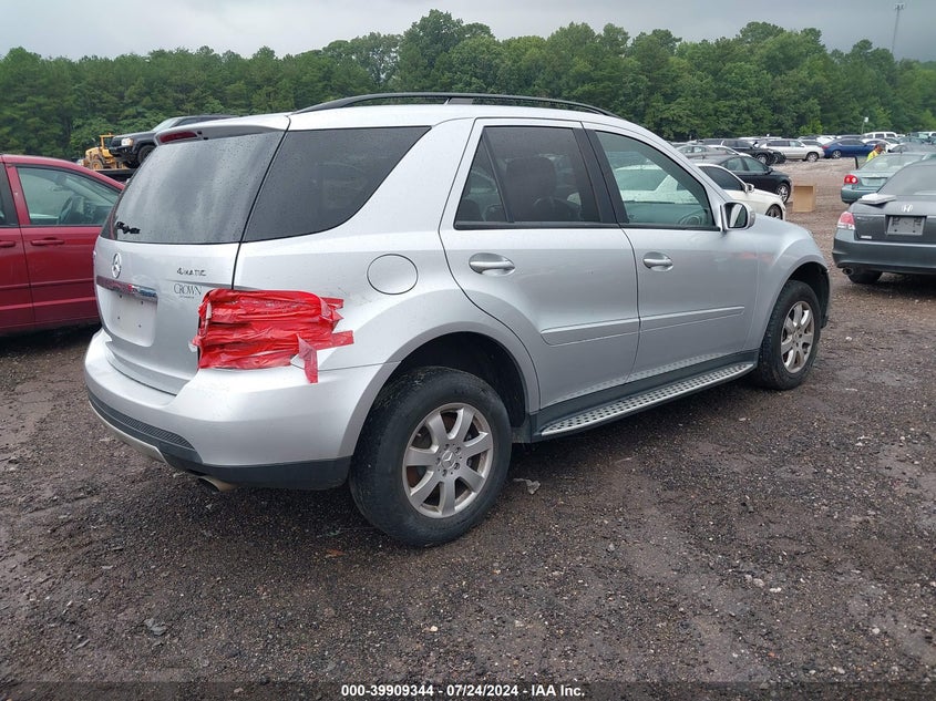 2007 Mercedes-Benz Ml 350 4Matic VIN: 4JGBB86EX7A249443 Lot: 39909344