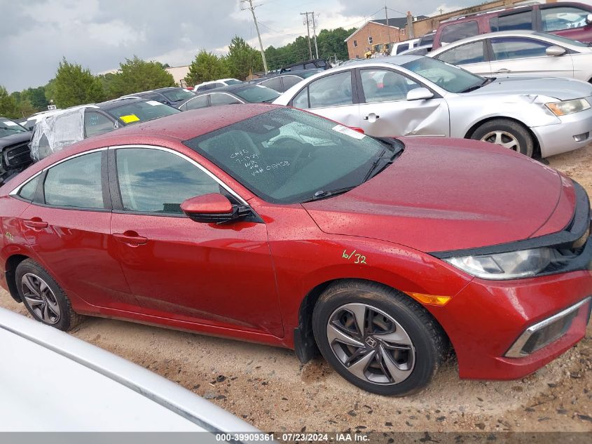 2020 Honda Civic Lx VIN: 19XFC2F60LE012458 Lot: 39909361