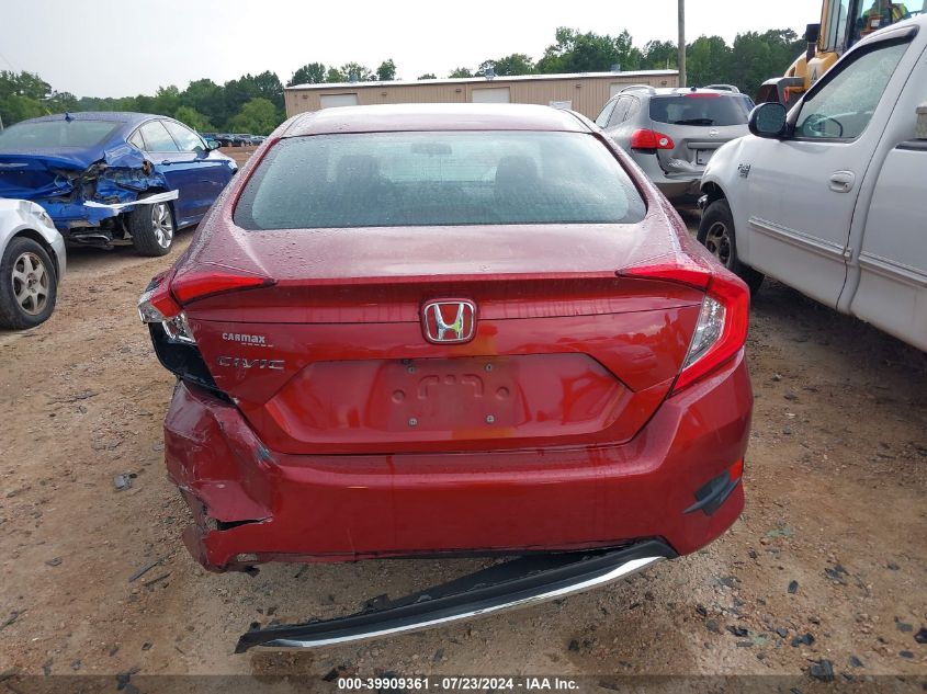 2020 Honda Civic Lx VIN: 19XFC2F60LE012458 Lot: 39909361