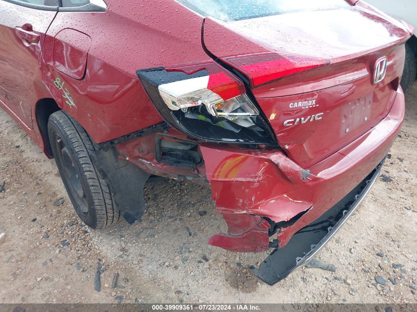 2020 Honda Civic Lx VIN: 19XFC2F60LE012458 Lot: 39909361