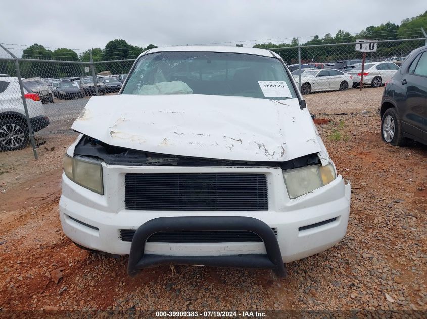 2006 Honda Ridgeline Rts VIN: 2HJYK16416H559070 Lot: 39909383