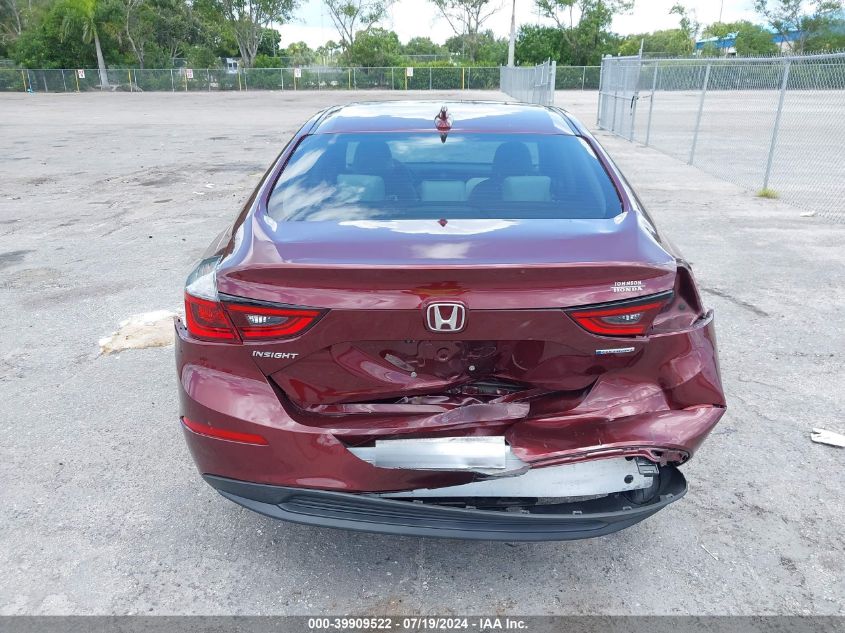 2019 Honda Insight Lx VIN: 19XZE4F13KE024528 Lot: 39909522