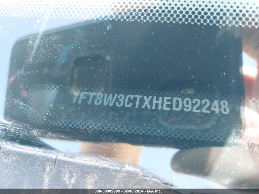 2017 Ford F-350 King Ranch VIN: 1FT8W3CTXHED92248 Lot: 39909601