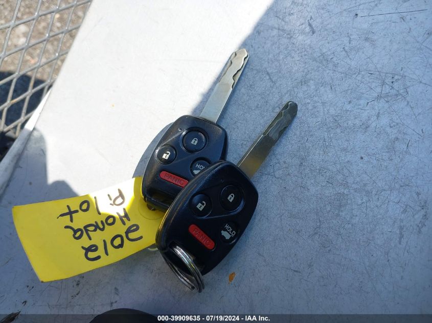 2012 Honda Pilot Ex-L VIN: 5FNYF4H53CB035386 Lot: 39909635