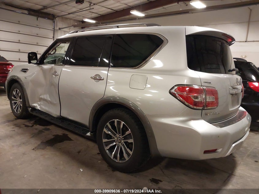 2018 Nissan Armada Sl VIN: JN8AY2ND9J9053012 Lot: 39909636