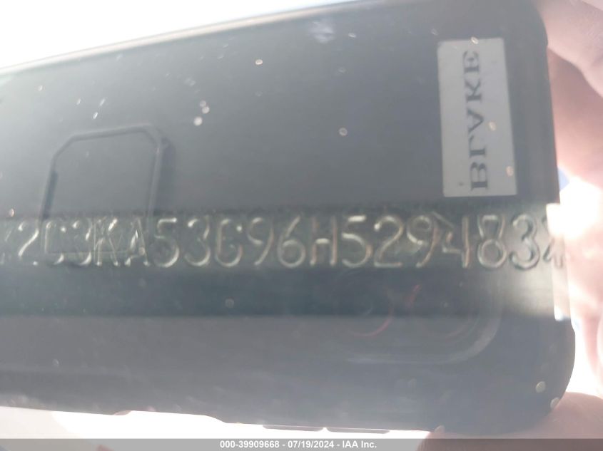 2006 Chrysler 300 Touring VIN: 2C3KA53G96H529483 Lot: 39909668